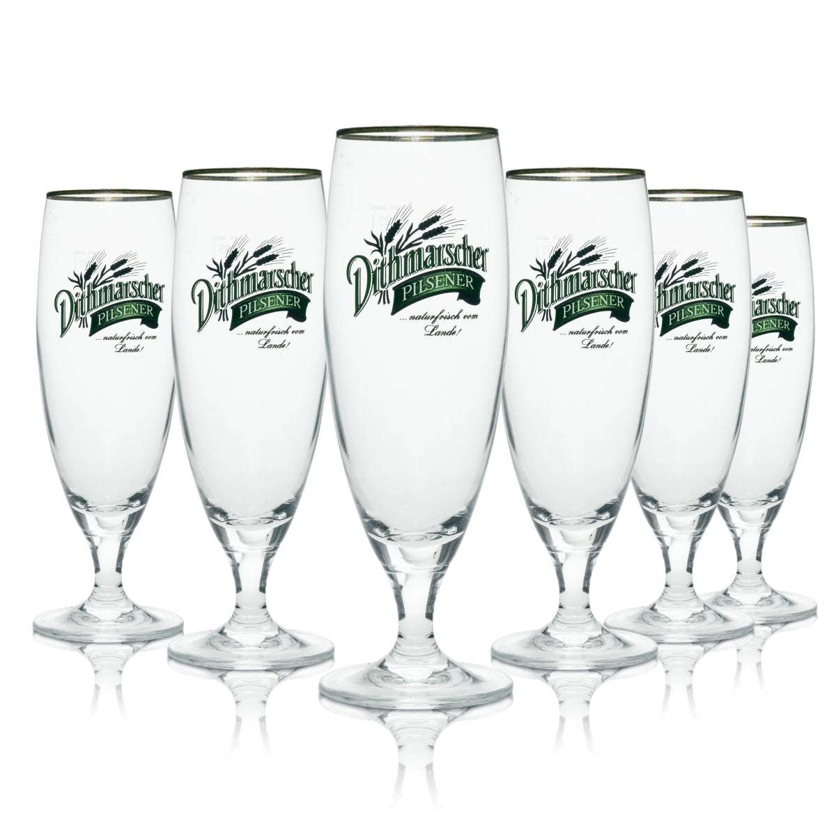 6 bicchieri da birra Dithmarscher da 0,25 l, forma a coppa, Pils Ritzenhoff