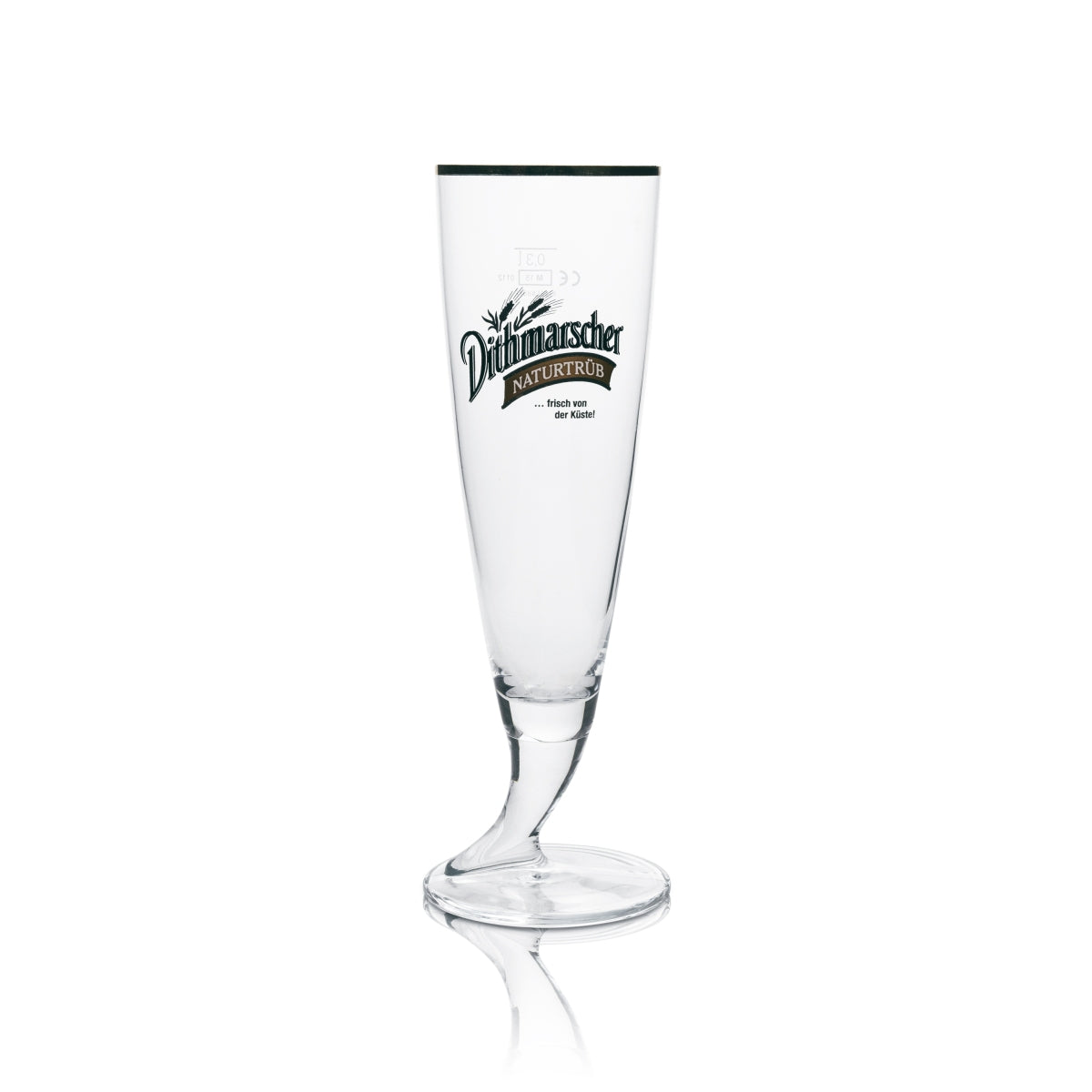 6 bicchieri da birra Dithmarscher Pilsener 0,3 l, non filtrati, bordo dorato Ritzenhoff – Vista 3