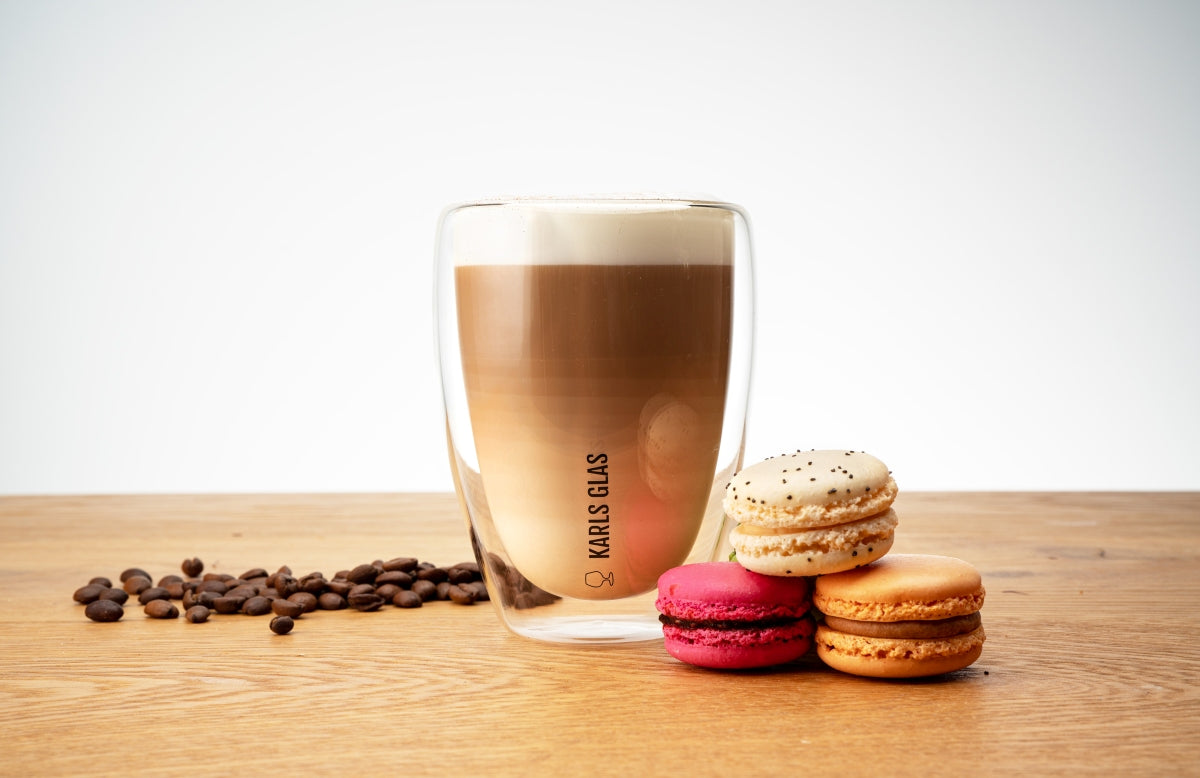 2 bicchieri a doppia parete in vetro termico da 0,35 l Latte Macchiato, caffè di alta qualità – Vista 9
