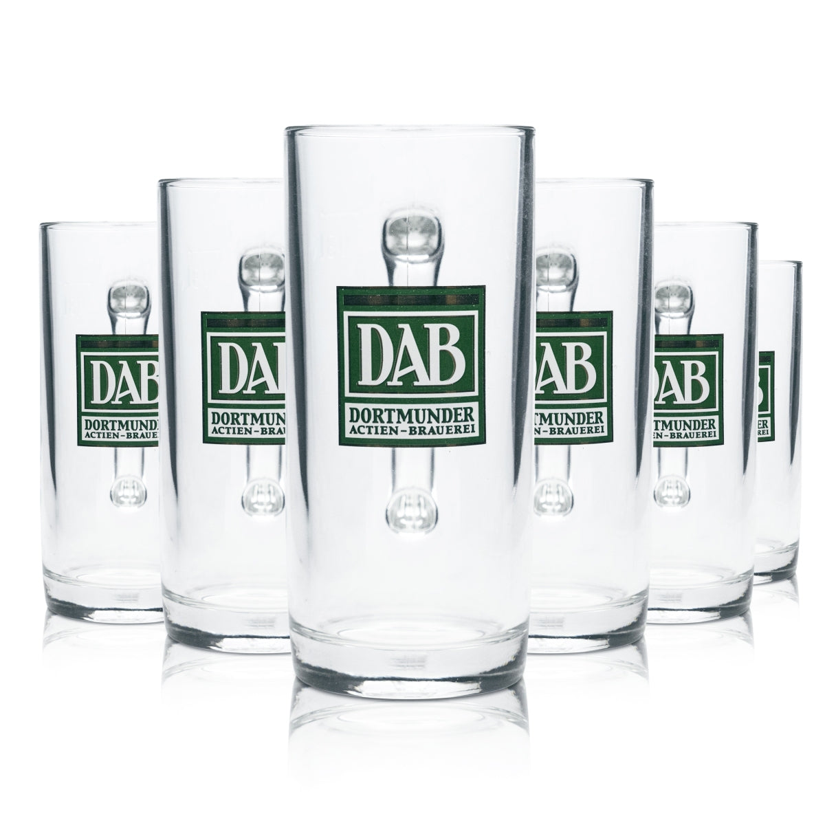 6 bicchieri da birra Dortmunder Aktien Brauerei 0,3 l boccale Humpen DAB Gastro Bar
