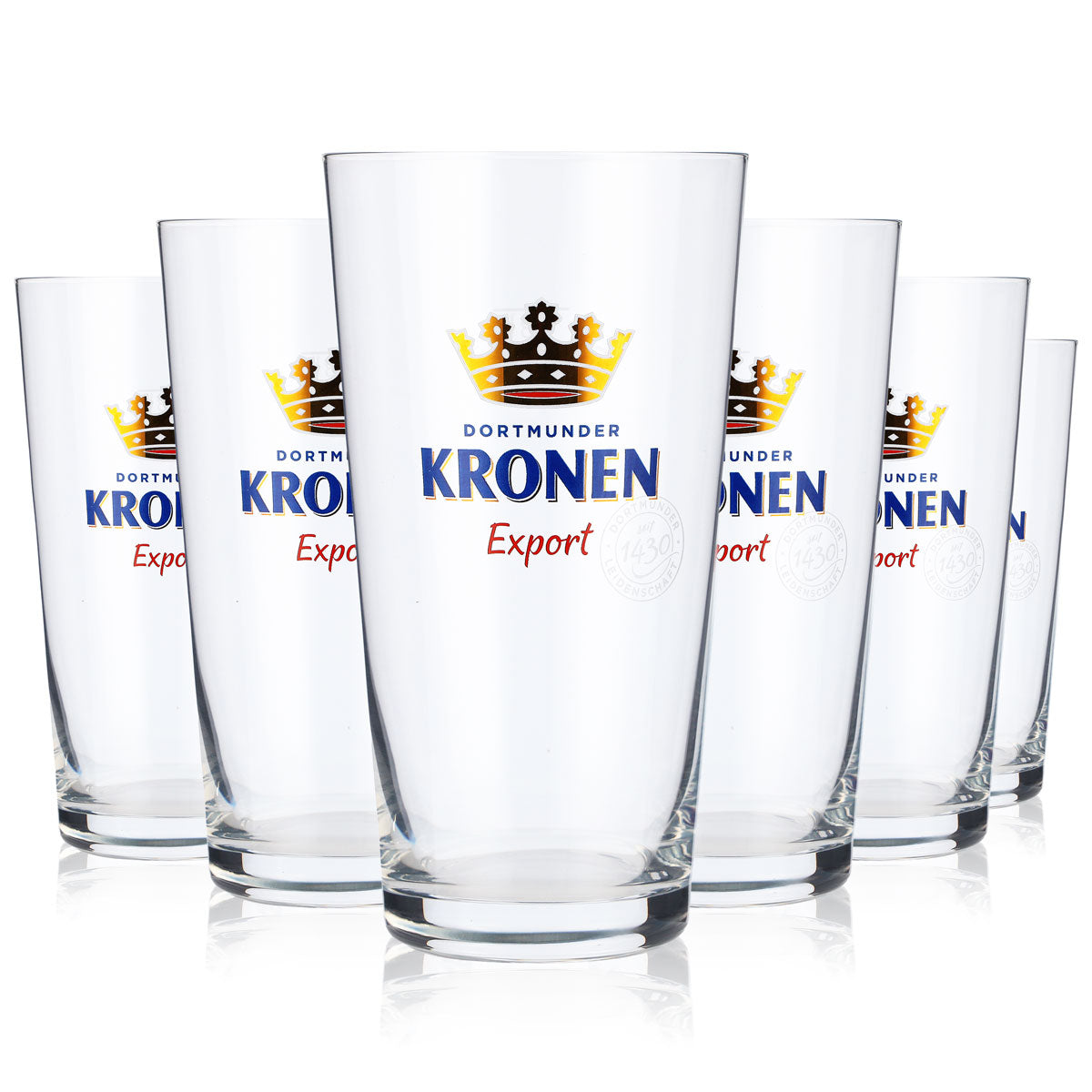 6 bicchieri da birra Willi-Becher Kronen Dortmund da 0,3 l Bicchieri da birra Export – Vista 5