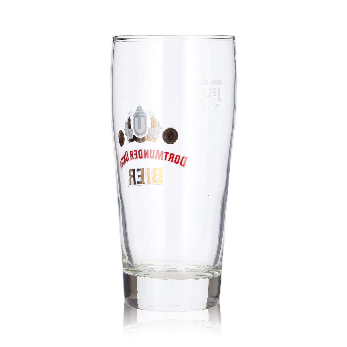 6 bicchieri da birra Dortmunder Union da 0,25 l con logo Willi in rosso (set da 6) – Vista 5