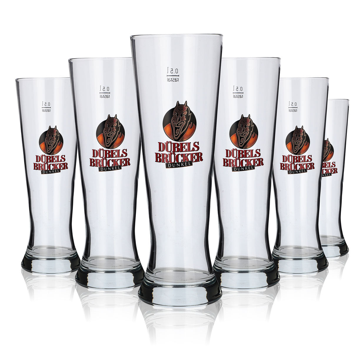 6 bicchieri Dübelsbrücker Dunkel da 0,5 l Bicchieri da birra Bicchieri da birra Merkur Tulpe – Vista 5