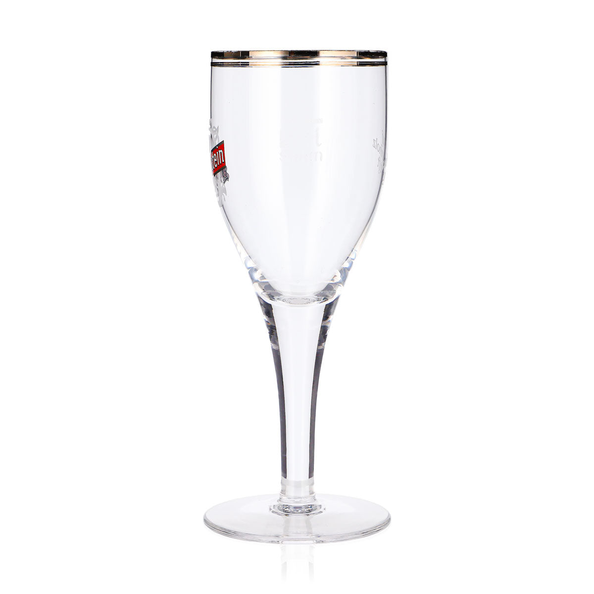 6 bicchieri da birra Duckstein da 0,2 l, forma a tulipano, bordo argentato, logo rosso (set da 6) – Vista 5