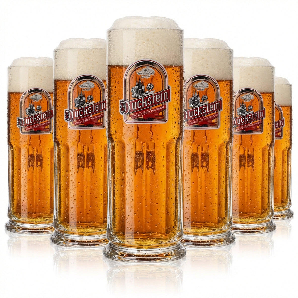 6 bicchieri da birra Duckstein 0,3 l boccale "Rotblondes Oberbräu" Sahm Maximilian Seidel