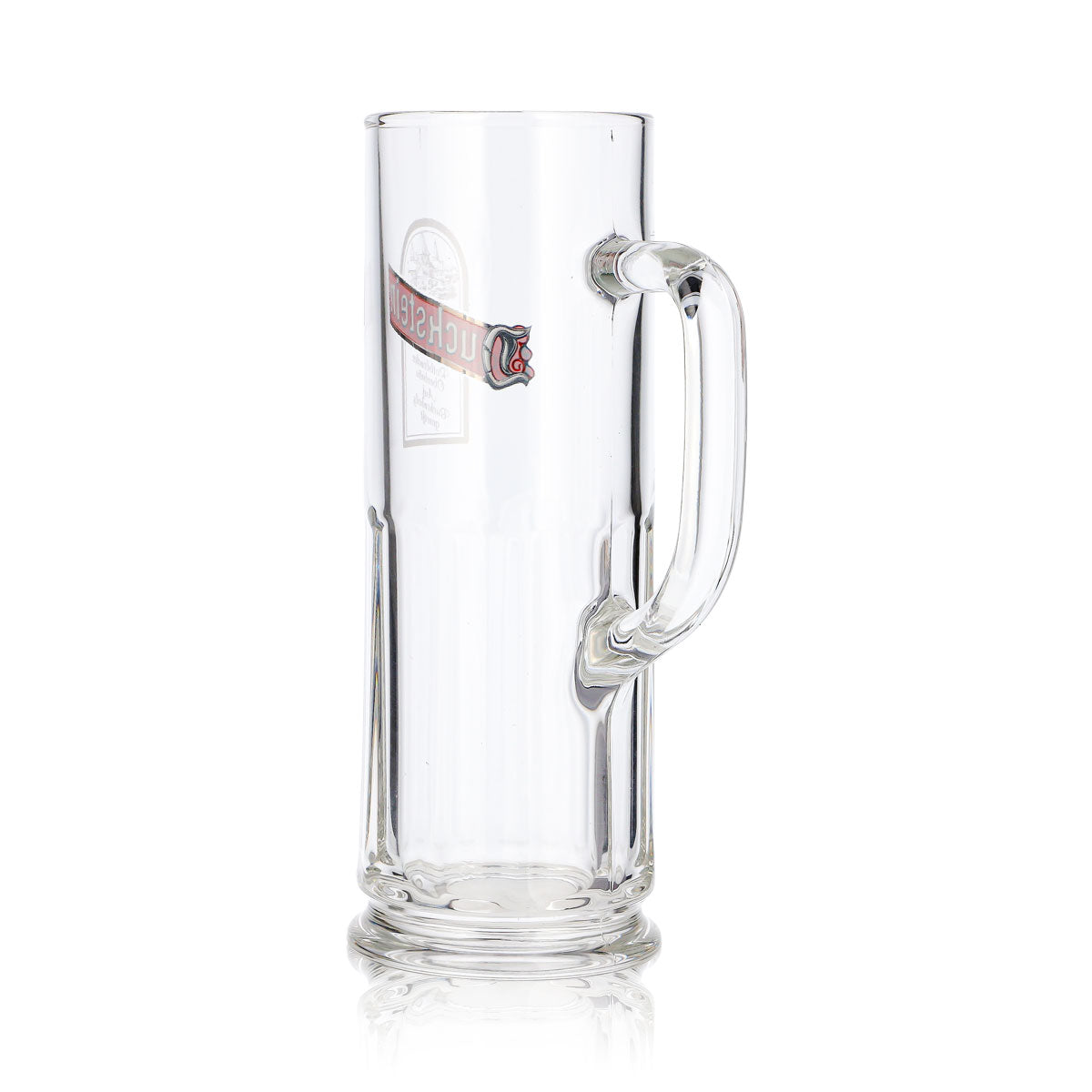 6 bicchieri da birra Duckstein da 0,3 l con logo rosso e cornice bianca in rilievo (set da 6) – Vista 6