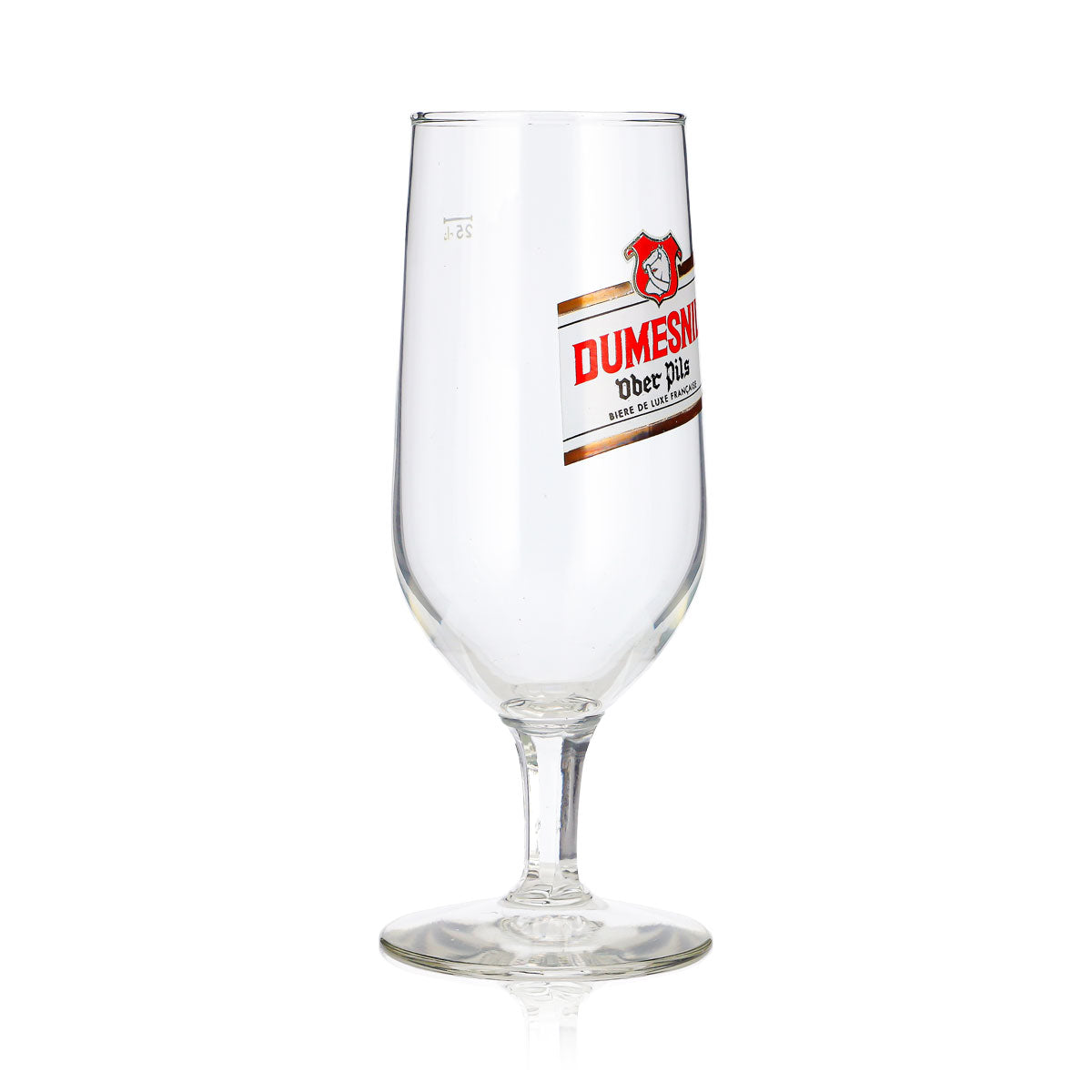 6 bicchieri da birra Dumesnil a forma di coppa da 0,25 l, Ober Pils, bianco/oro con logo (set da 6) – Vista 4