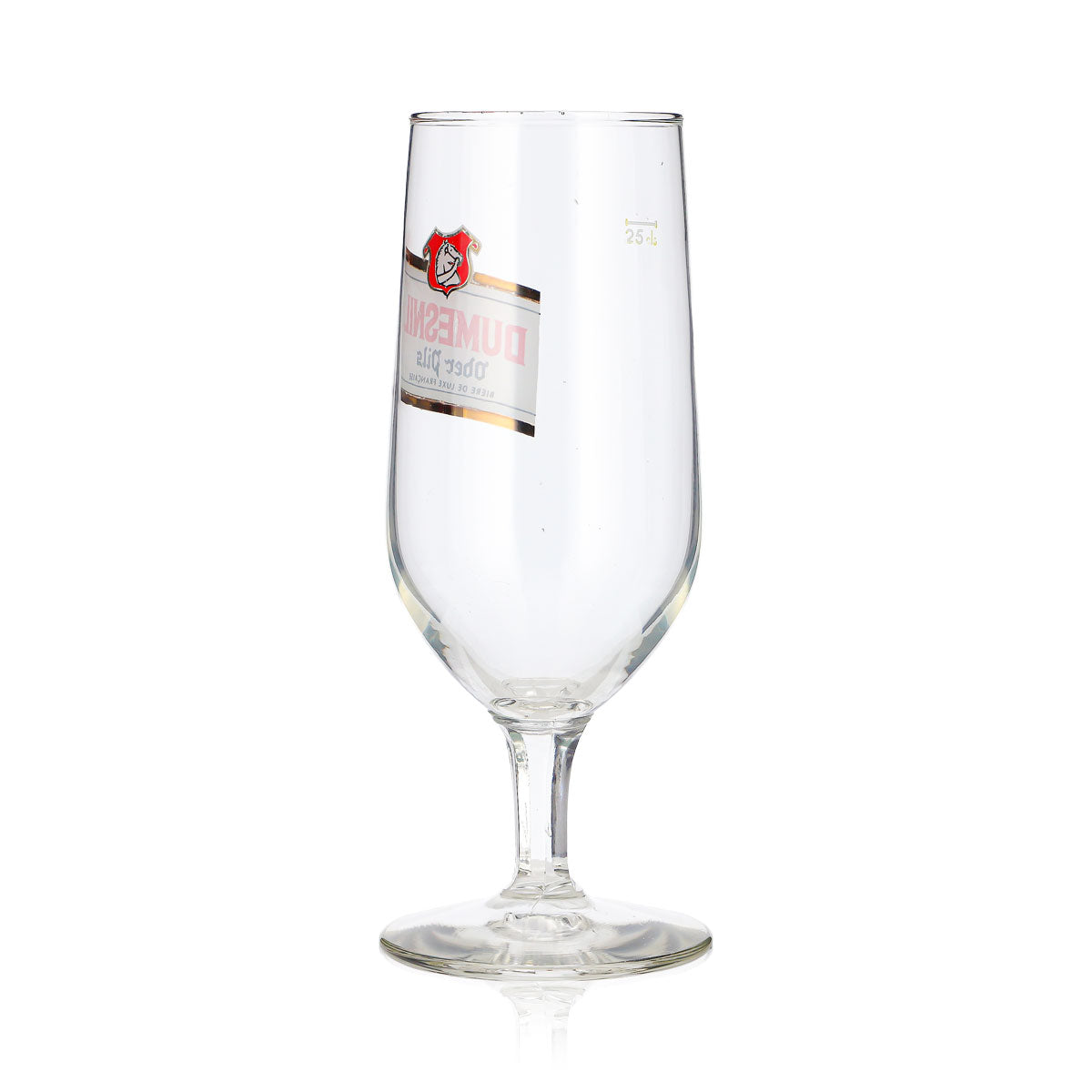 6 bicchieri da birra Dumesnil a forma di coppa da 0,25 l, Ober Pils, bianco/oro con logo (set da 6) – Vista 5