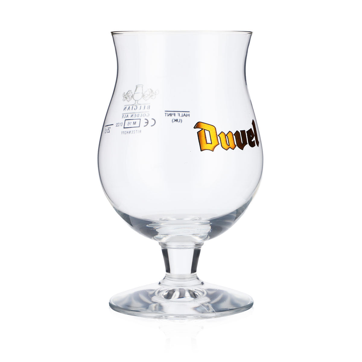 6 bicchieri da birra Duvel Bicchieri da birra bombati  0,25 l Logo dorato – Vista 3
