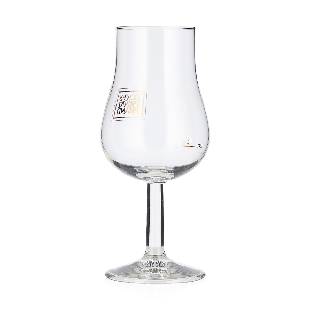 6 bicchieri da brandy Eckes da 2 cl, forma a tulipano, con logo marrone, distillato privato Böckling – Vista 4