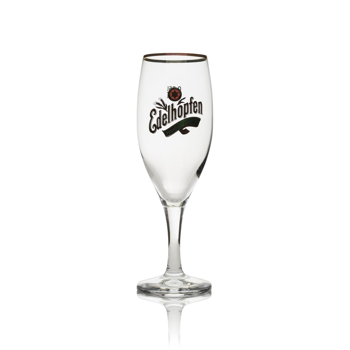 6 bicchieri da birra Edelhopfen 0,25 l con bordo dorato – Vista 2