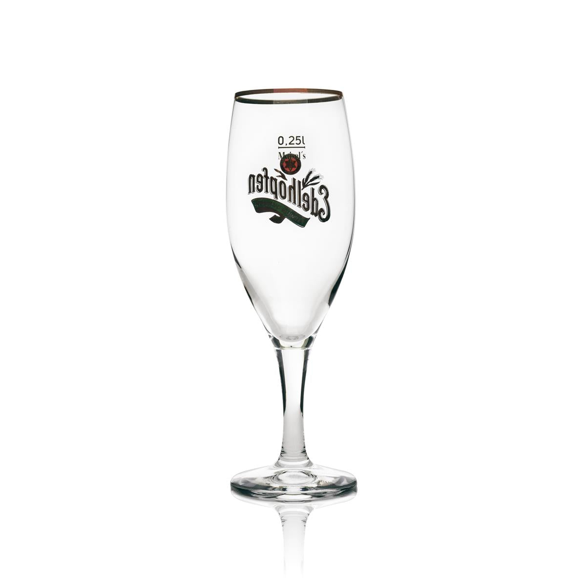 6 bicchieri da birra Edelhopfen 0,25 l con bordo dorato – Vista 3