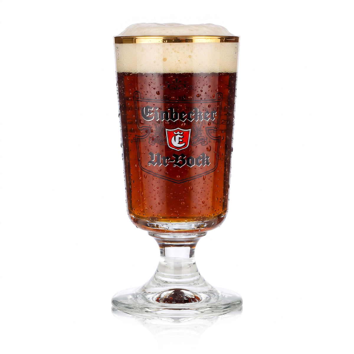 6 bicchieri da birra Einbecker da 0,2 l, modello "Urbock" a forma di coppa/tulipano con logo Rastal Brauerstutzen (set da 6) – Vista 2