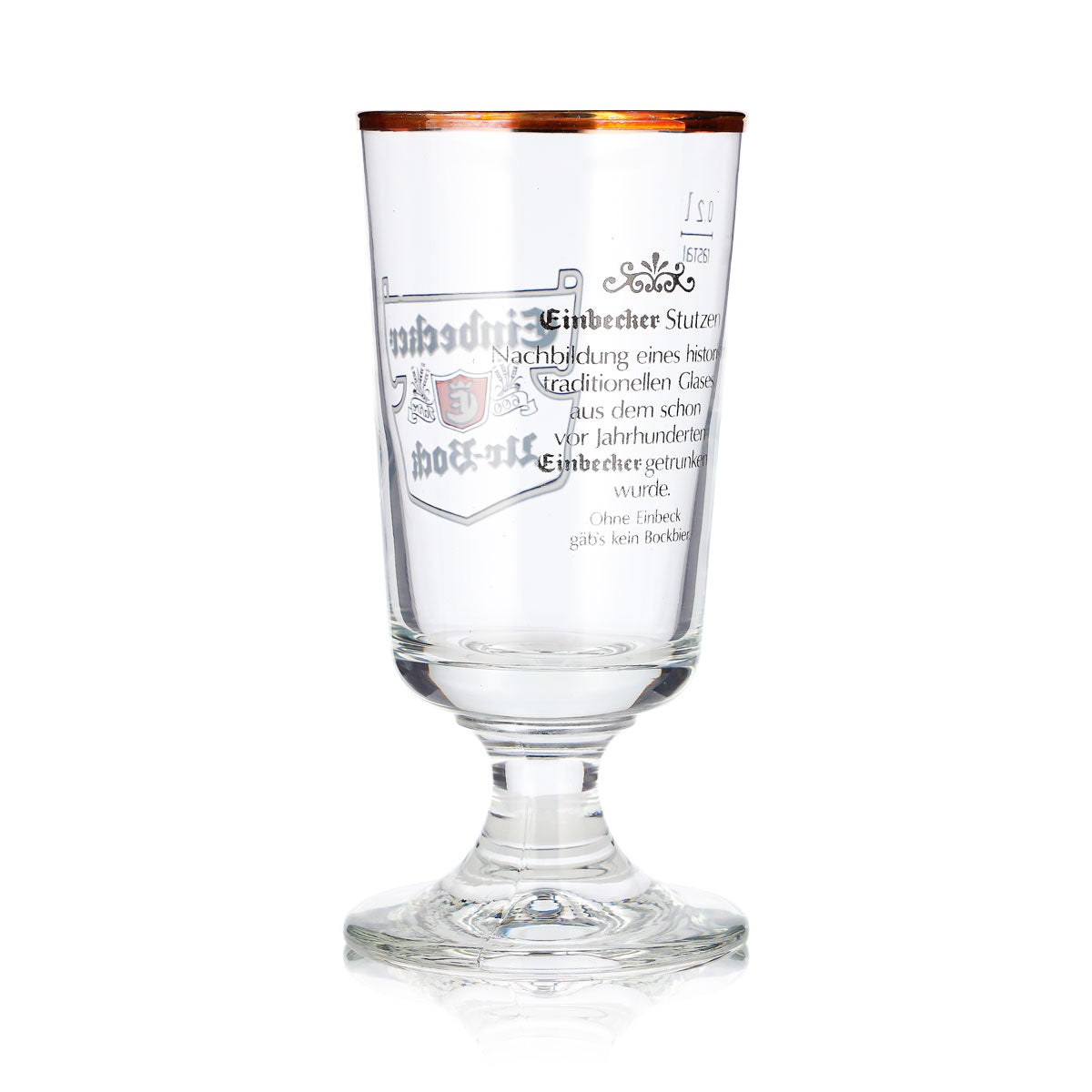 6 bicchieri da birra Einbecker da 0,2 l, modello "Urbock" a forma di coppa/tulipano con logo Rastal Brauerstutzen (set da 6) – Vista 5