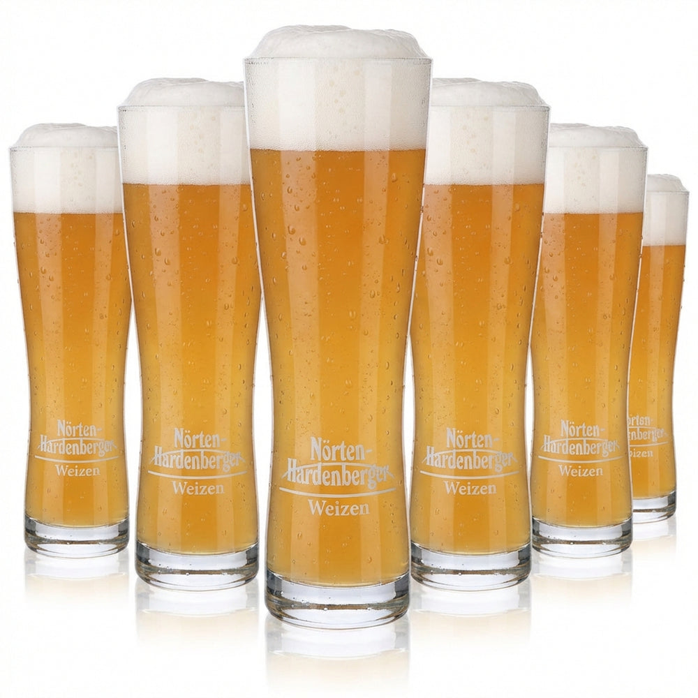 6 bicchieri da birra Einbecker da 0,5 l, bicchieri da birra bianca Nörten-Hardenberger Toronto