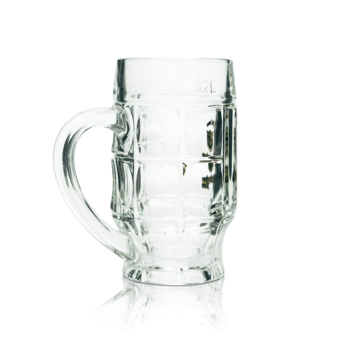 6 bicchieri da birra Einbecker 0,2 l in vetro Kontuglas Set di boccali Seidel Humpen Birrificio – Vista 3