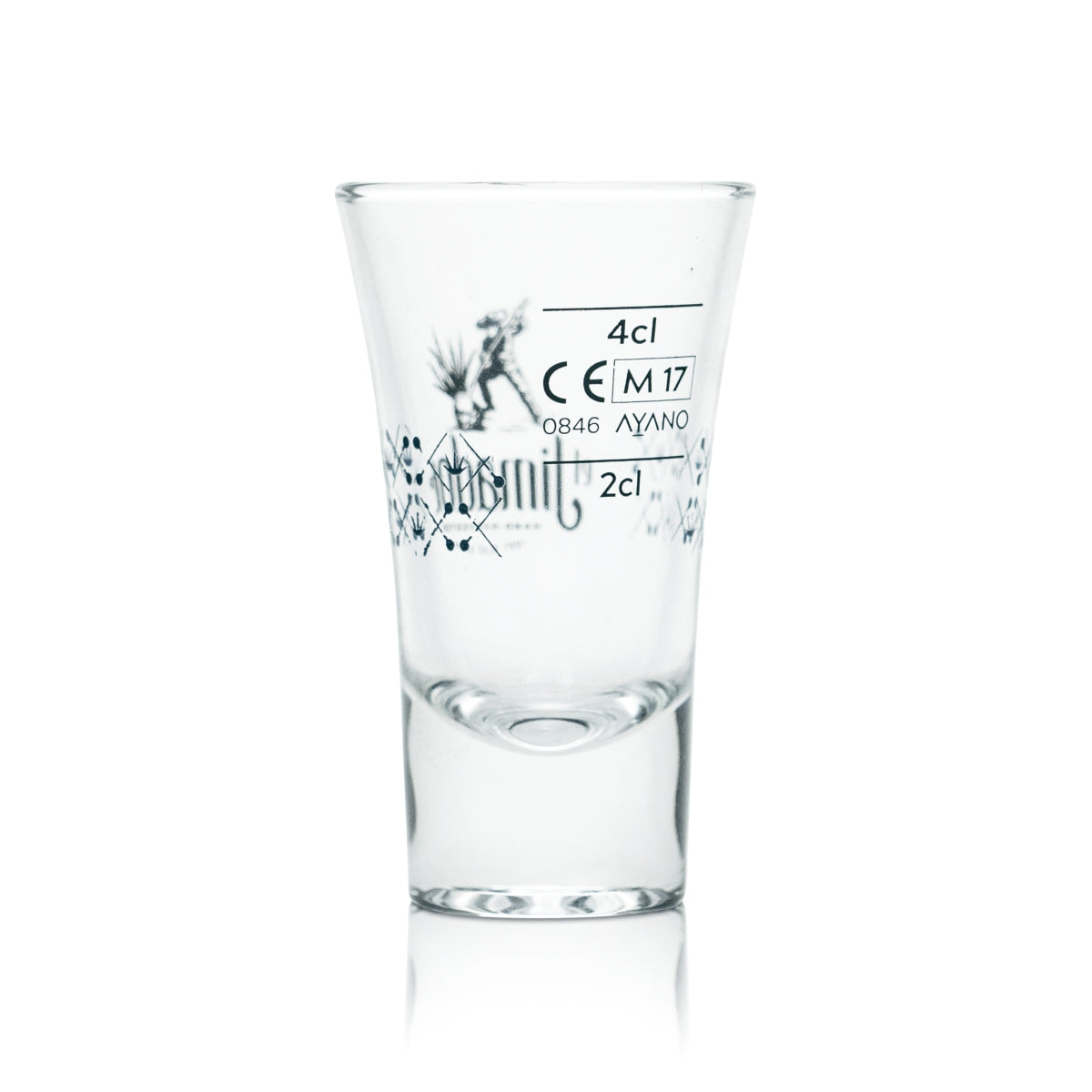 6 bicchieri El Jimador da 4 cl per shot, bicchieri da tequila Meskal Blanco Reposado – Vista 3