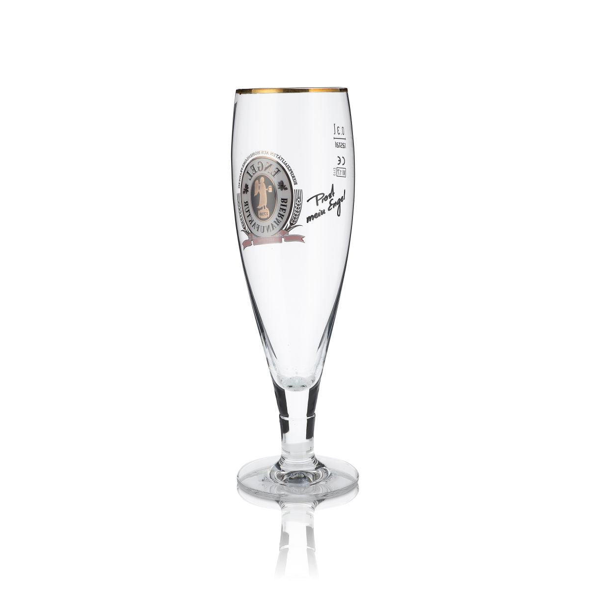 6 bicchieri da birra Engel 0,3 l Set esclusivo di bicchieri da birra con bordo dorato Birrificio Gastro – Vista 3