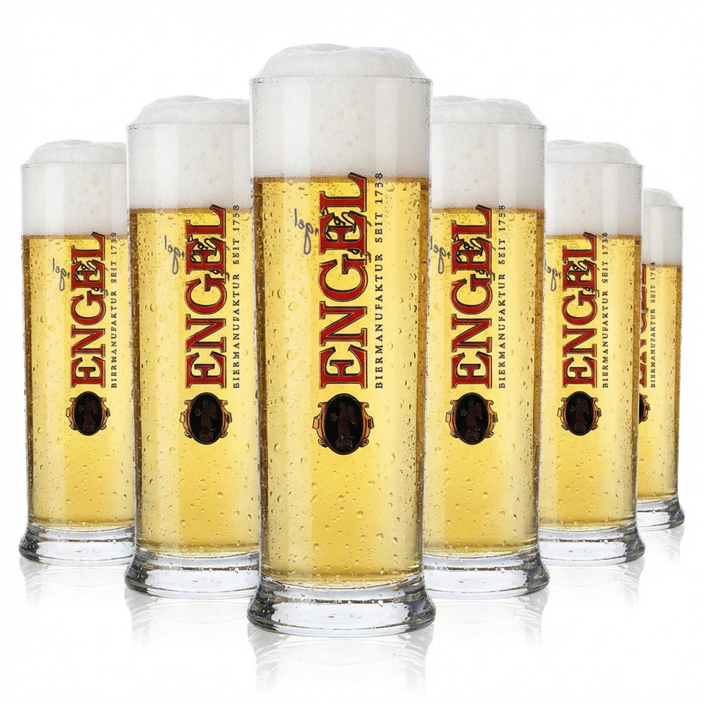 6 bicchieri Engel da 0,2 l Bicchieri da birra Bicchieri da bar Willi Set di bicchieri Birrificio Ristorazione