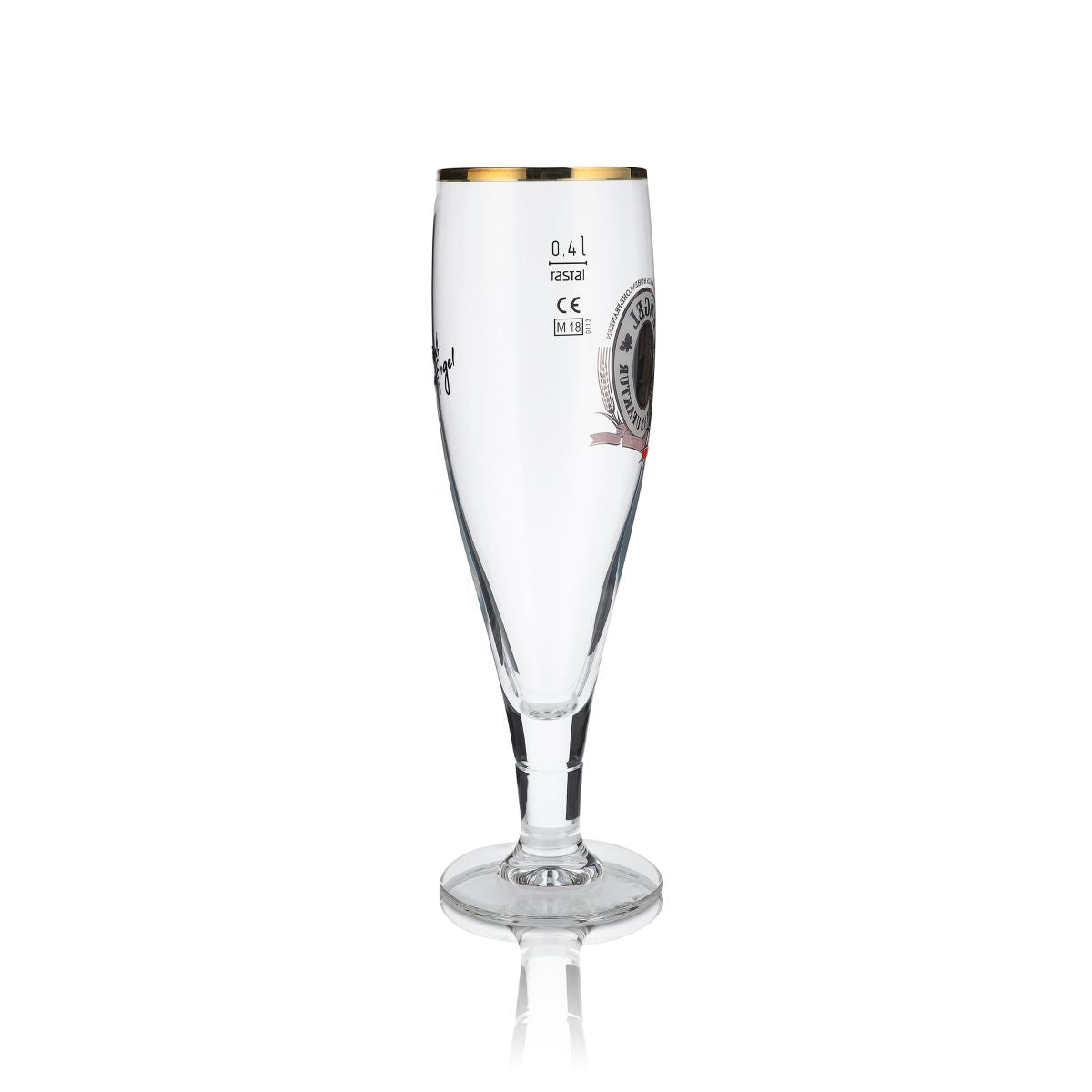 6 bicchieri Engel da 0,4 l Set esclusivo di bicchieri da birra Tulip con bordo dorato Brauerei – Vista 4