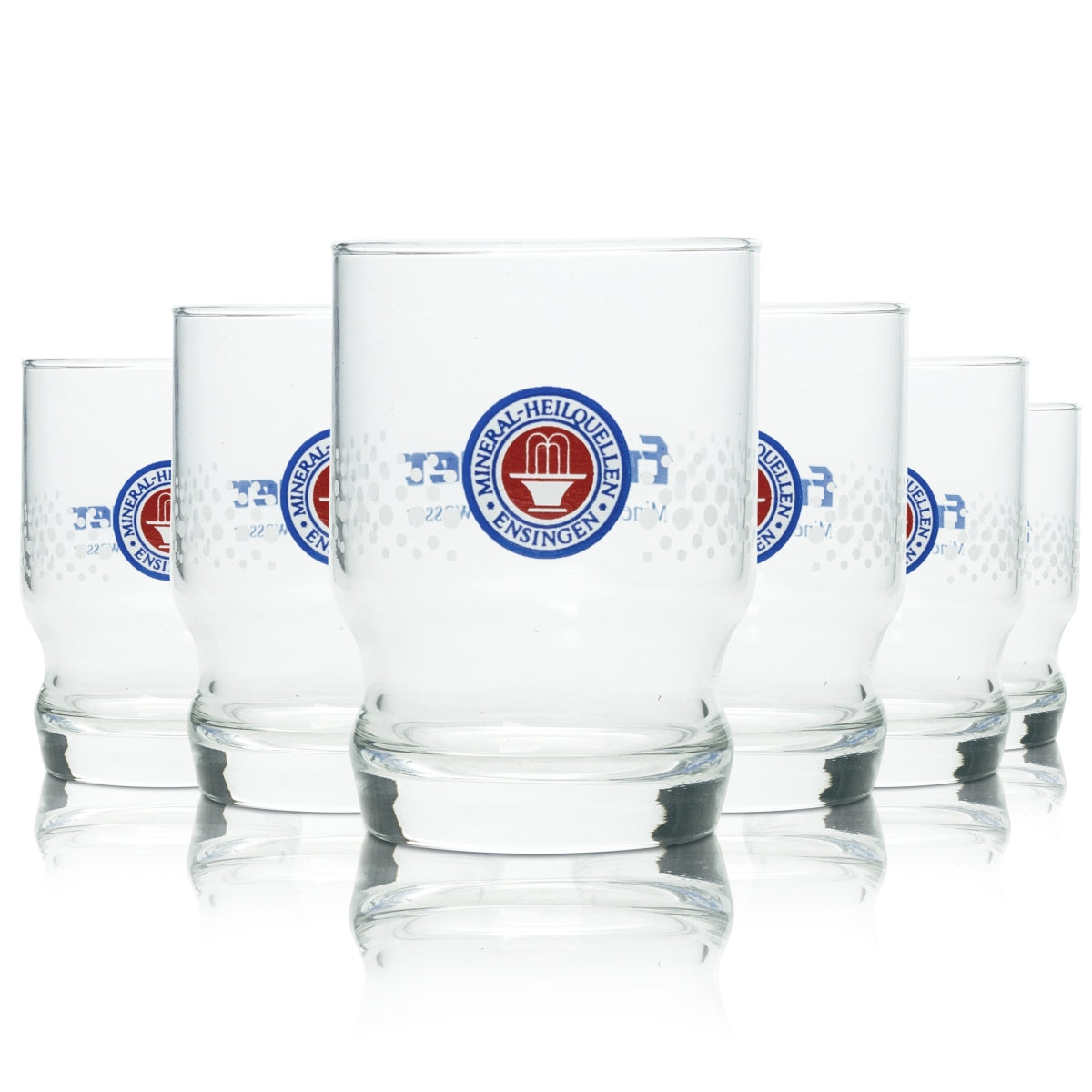 6 bicchieri Ensinger in vetro 0,2 l bicchieri da fontana RKG bicchieri per acqua minerale Gastro