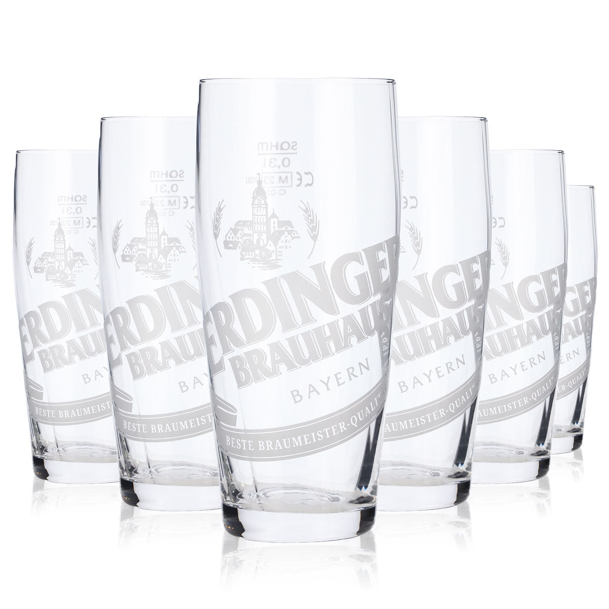 Set Erdinger Bier Bar II composto da 12 bicchieri da birra da 0,5 l/0,3 l e 100 sottobicchieri – Vista 2