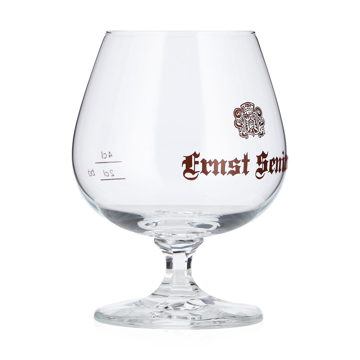 6 bicchieri da brandy Ernst Senior da 2 cl + 4 cl a forma di tulipano con logo marrone Böckling – Vista 3