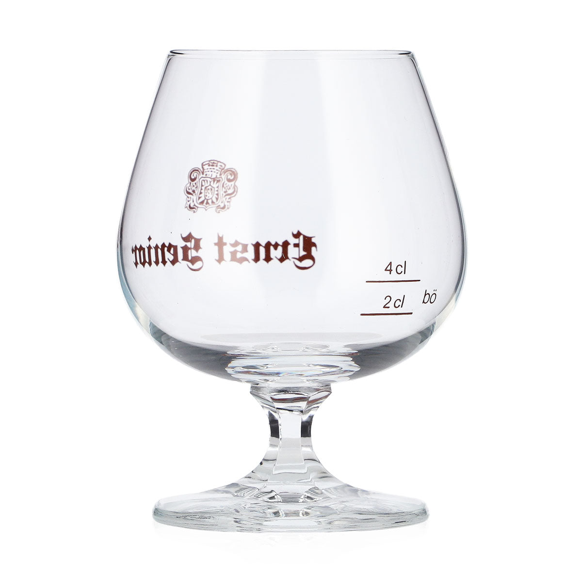 6 bicchieri da brandy Ernst Senior da 2 cl + 4 cl a forma di tulipano con logo marrone Böckling – Vista 4