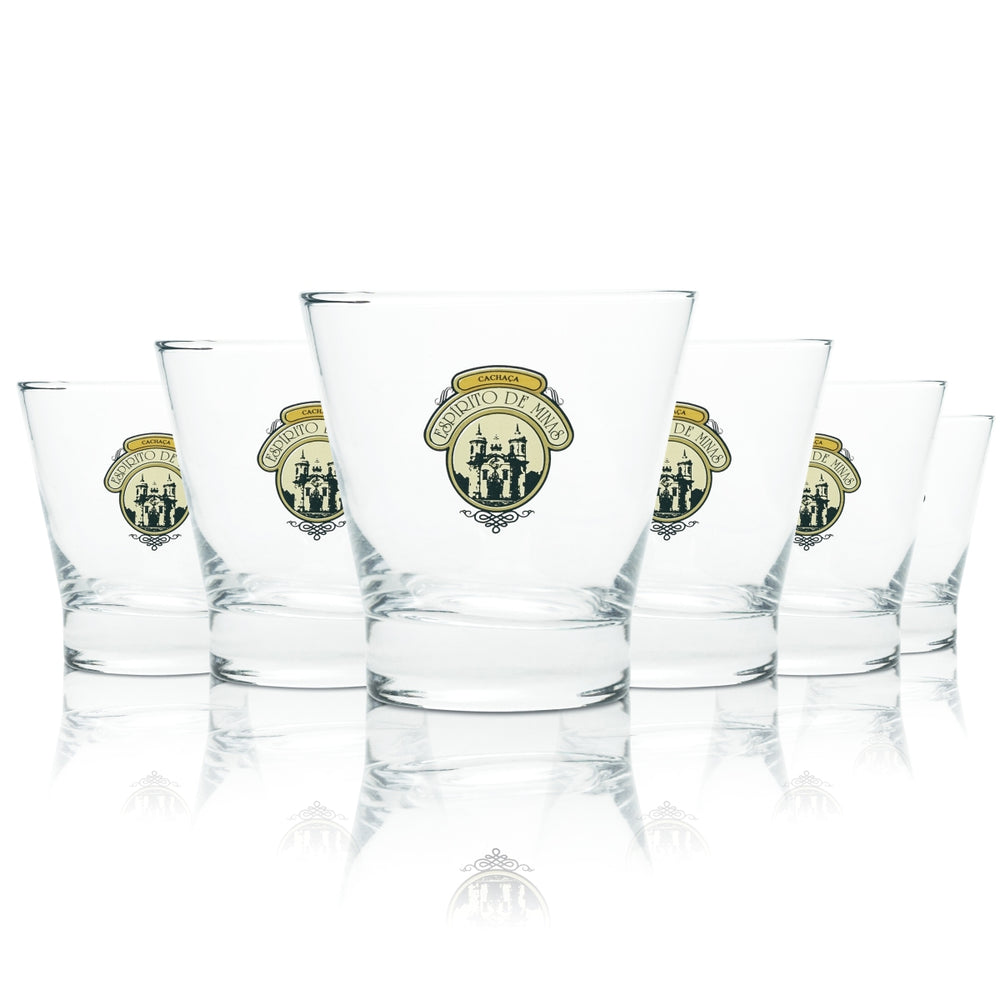 6 bicchieri da rum Espirito de Minas 0,25 l tumbler bicchieri da cachaca cocktail lowball bar