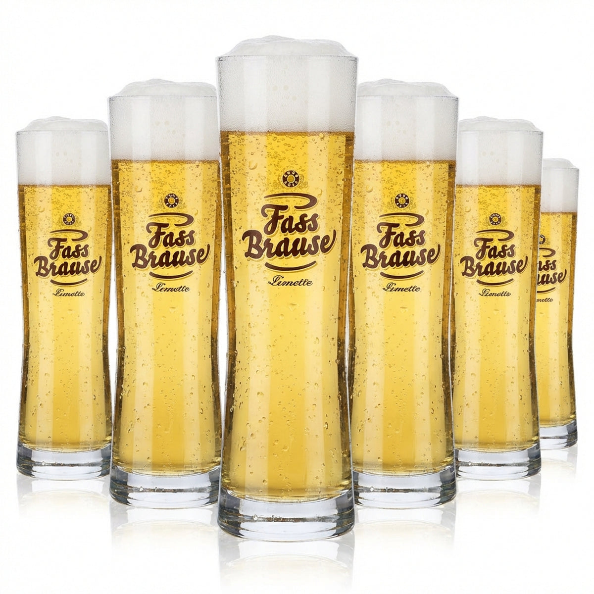 6 bicchieri Fassbrause da 0,2 l Bicchieri Tazza/barretta "Lime" Rastal Fresh