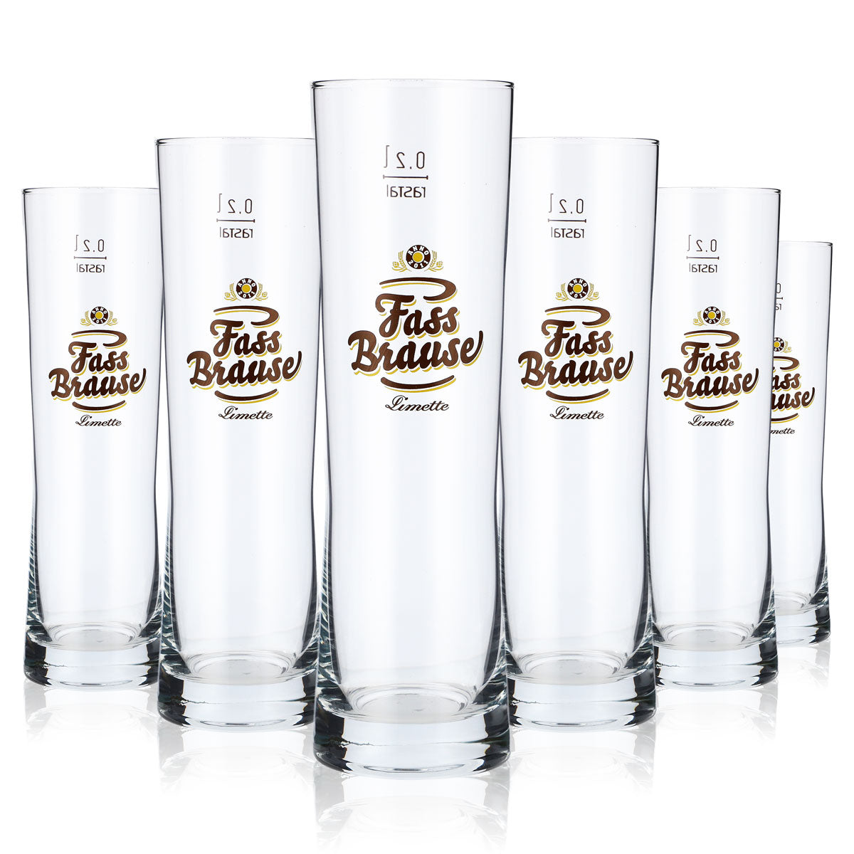 6 bicchieri Fassbrause da 0,2 l Bicchieri Tazza/barretta "Lime" Rastal Fresh – Vista 5