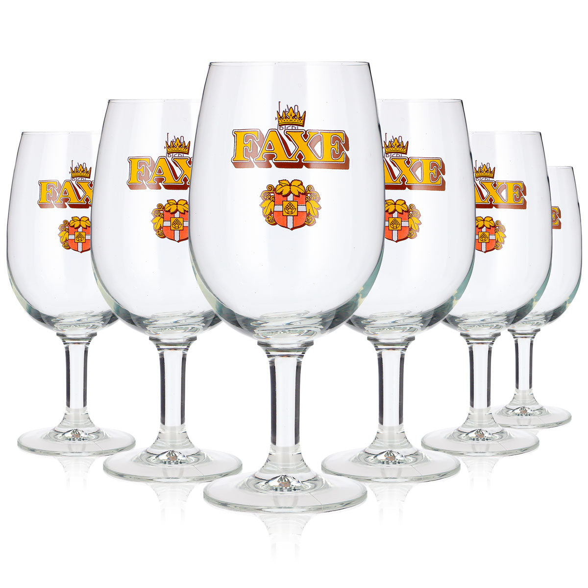 6 bicchieri da birra Faxe da 0,4 l, modello "Rastal König" (set da 6)