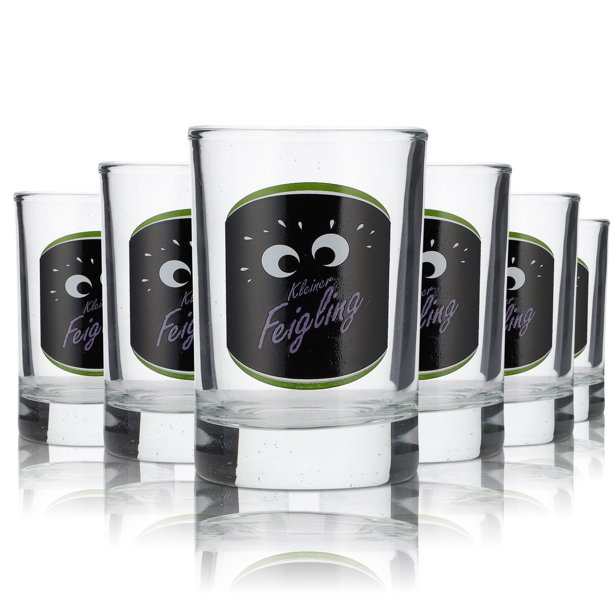 6 bicchierini da liquore Feigling Bicchierini da shot Stamper  Edizione speciale "Verde"