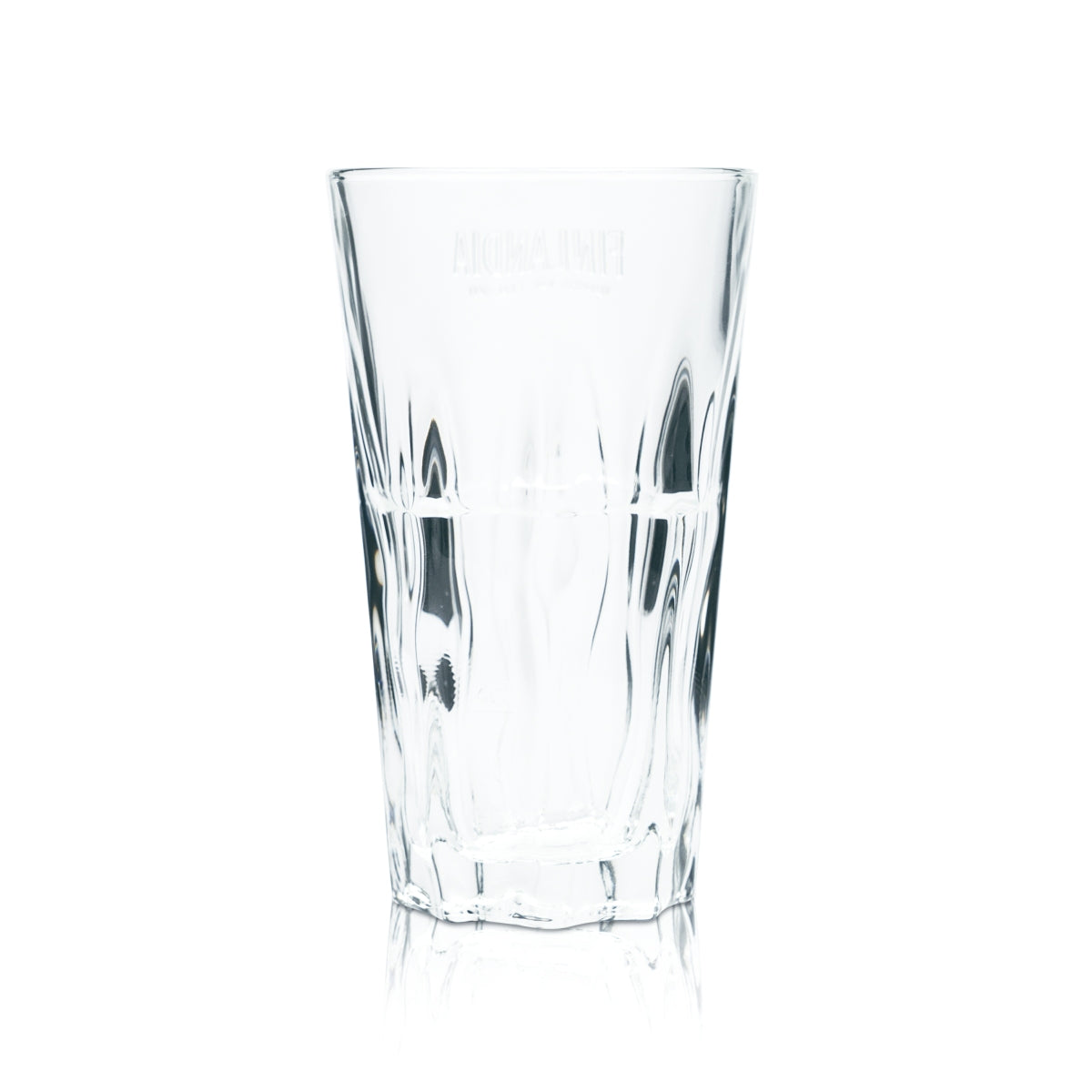 6 bicchieri Finlandia Vodka da 0,25 l Longdrink con rilievo Contorno Bicchieri da cocktail Taglio – Vista 3