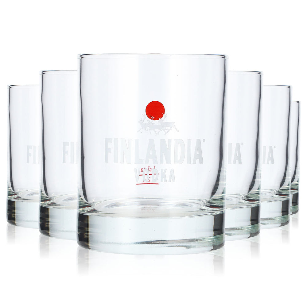 6 bicchieri da vodka Finlandia da 4 cl, tumbler Rastal, bicchieri da whisky Old Fashioned (set da 6)