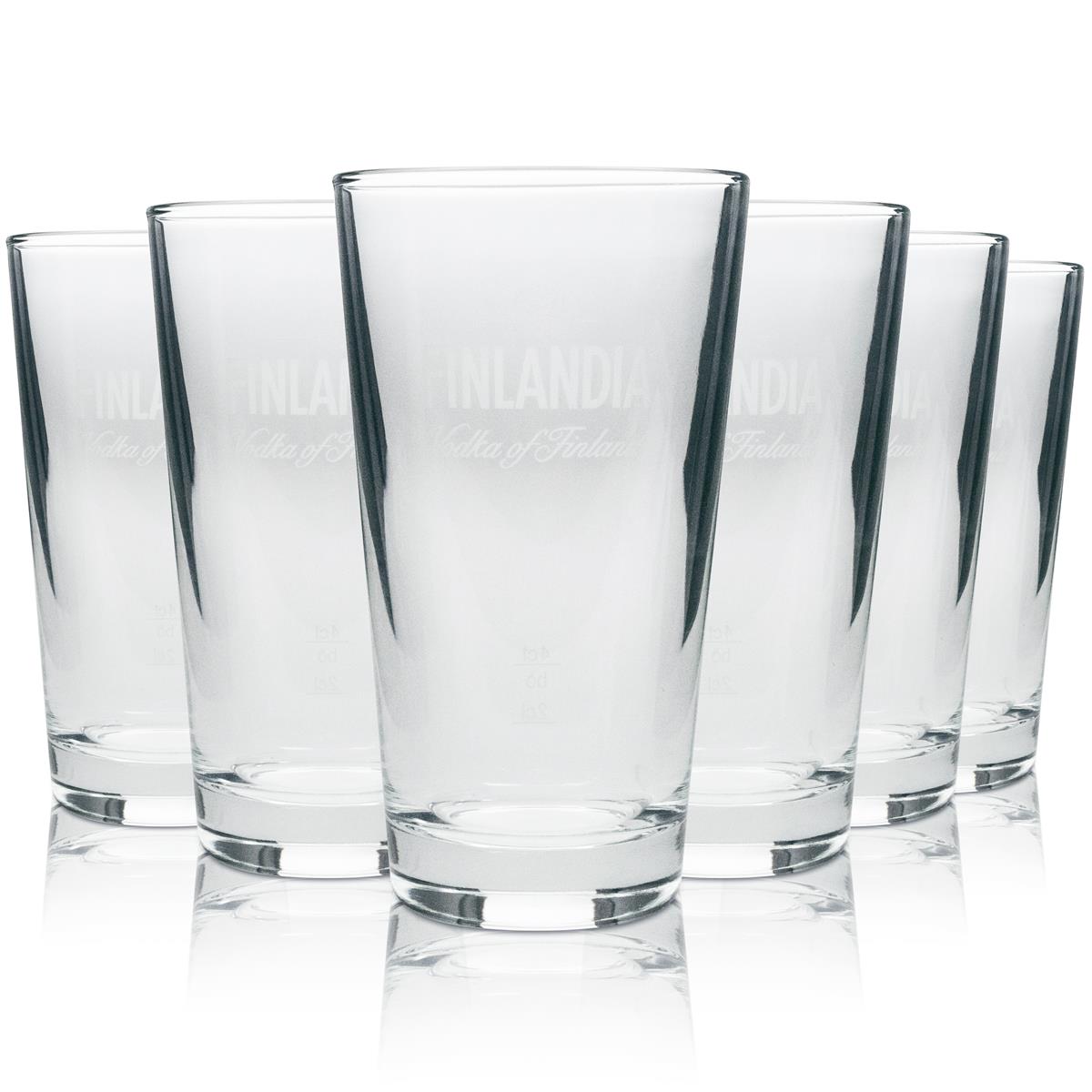 6 bicchieri da long drink Finlandia Vodka semplici