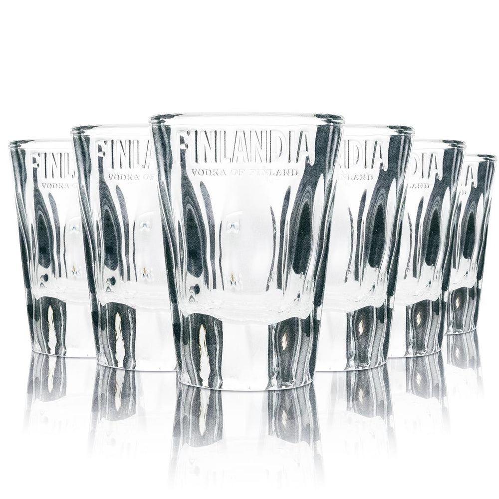 6 bicchieri da shot Finlandia Vodka 4 cl