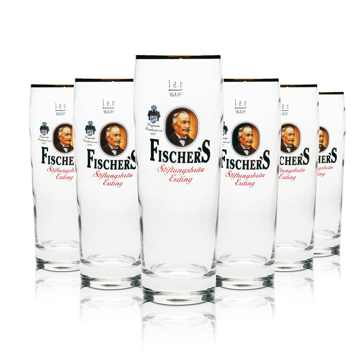 6 bicchieri da birra Fischer Willy Becher 0,5 l Rastal – Vista 4
