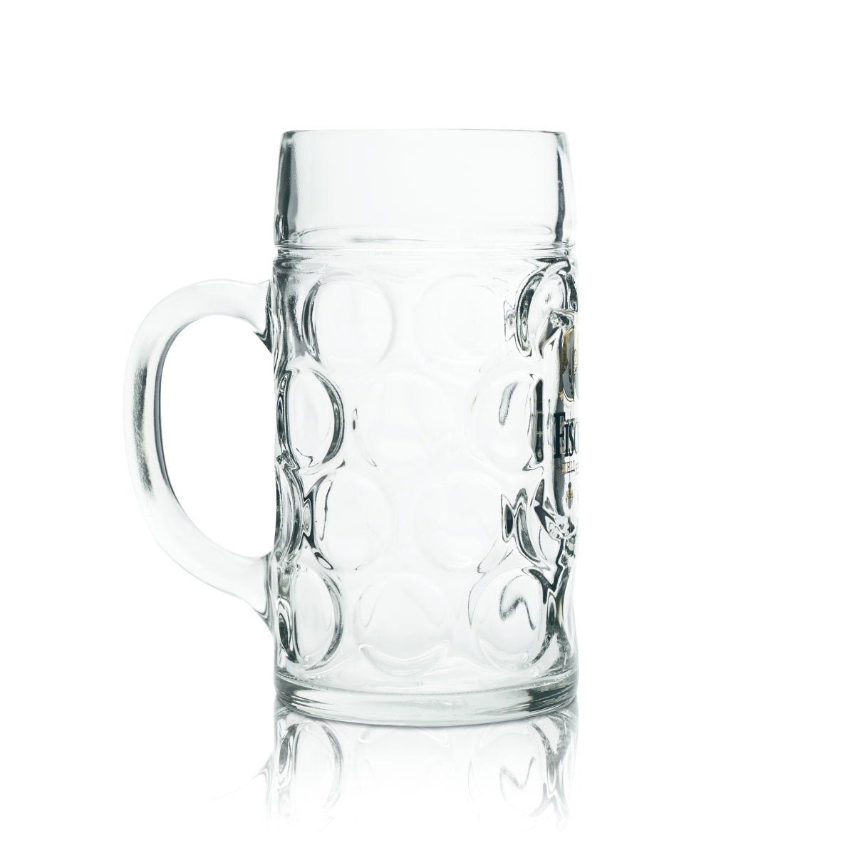 Boccale da birra Fischer 1 l, forma tradizionale, vetro calibrato, per uso gastronomico, birrifici – Vista 2
