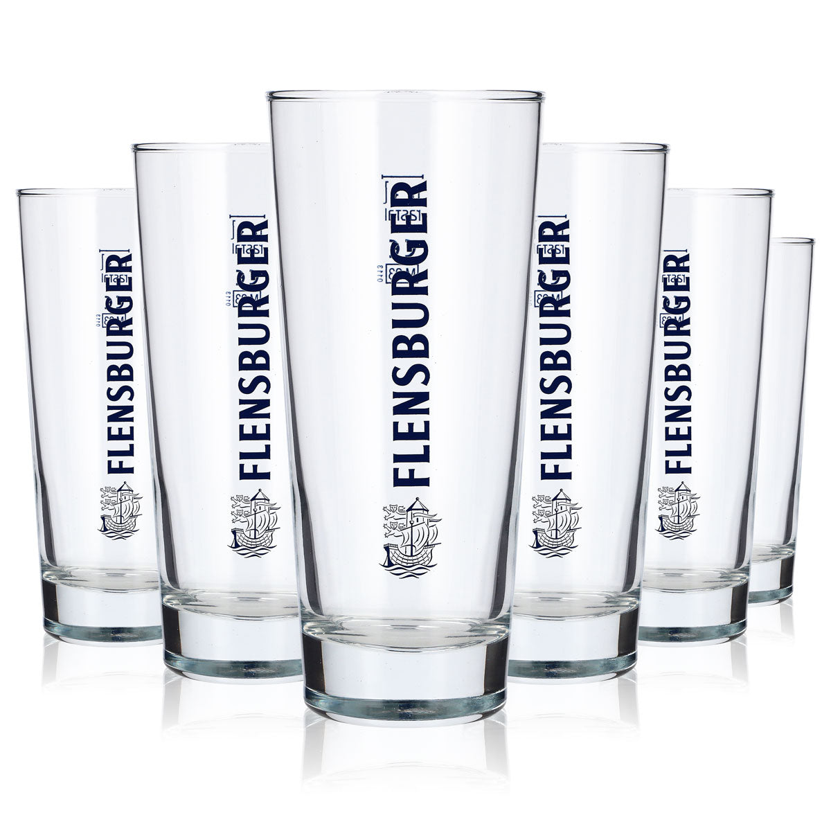 6 bicchieri da birra Flensburger da 0,3 l, modello Frankonia Rastal (set da 6)