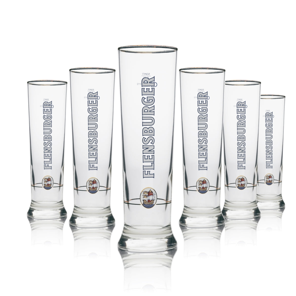 6 bicchieri da birra Flensburg esclusivi Vancouver 300 ml sahm