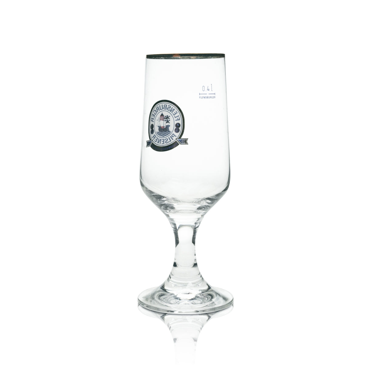 6 bicchieri da birra Flensburg 0,4 l, dal gusto fresco e speziato, con bordo dorato – Vista 3