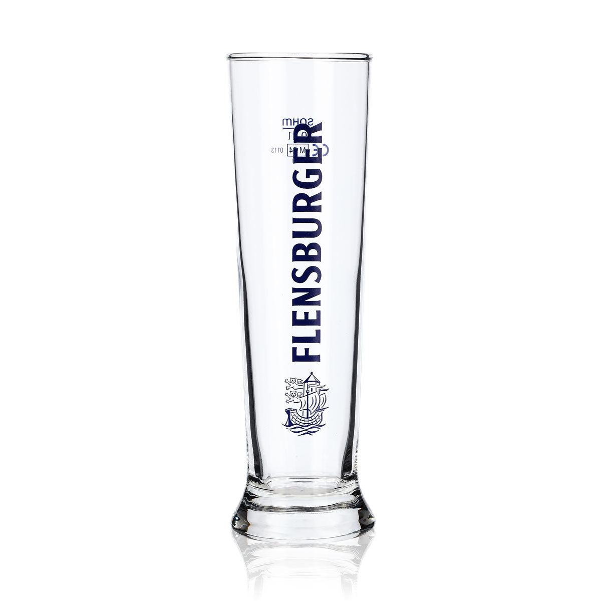 6 bicchieri da birra Flensburger da 0,2 l con scritta blu Sahm Vancouver – Vista 2