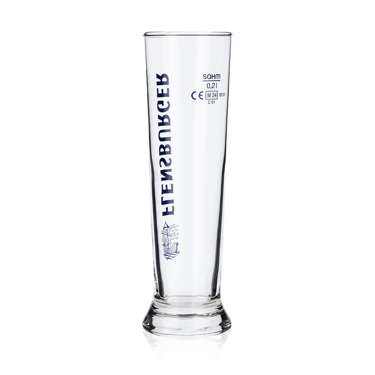 6 bicchieri da birra Flensburger da 0,2 l con scritta blu Sahm Vancouver – Vista 4