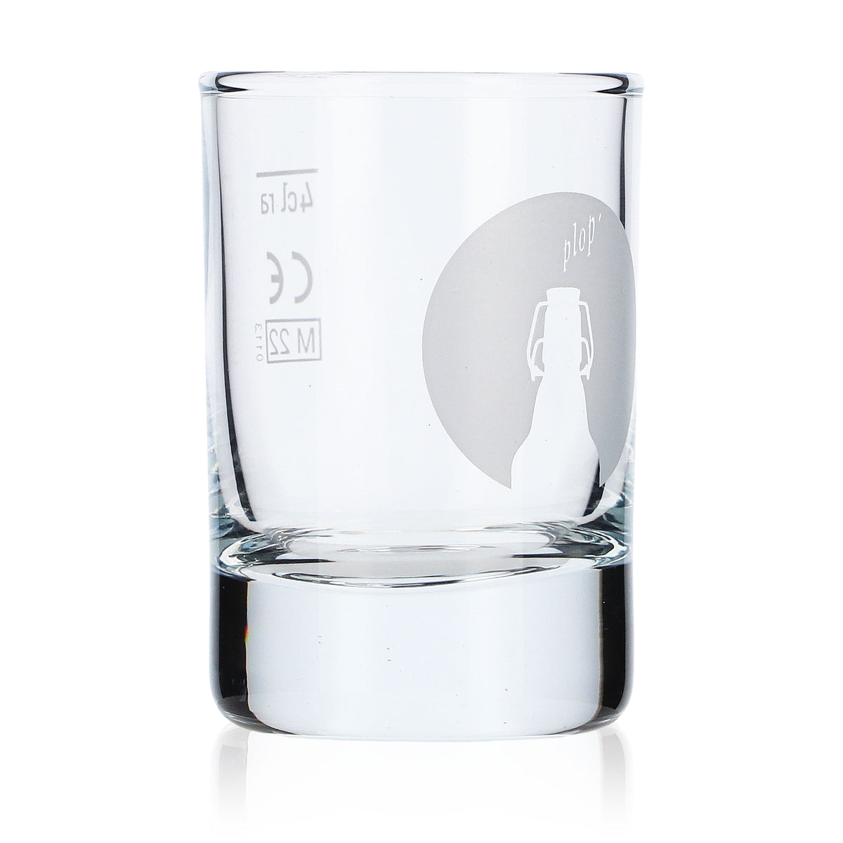 6 bicchieri da shot Flensburger 4 cl Stamper birra corta "PLOP" logo "Nordlicht" – Vista 3