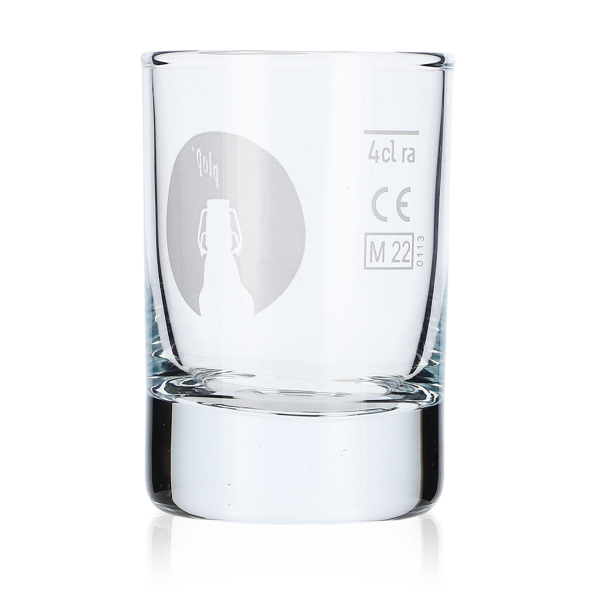6 bicchieri da shot Flensburger 4 cl Stamper birra corta "PLOP" logo "Nordlicht" – Vista 4