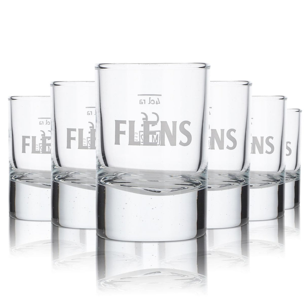 Set di 6 bicchieri mini Flensburger Pilsener / Bicchieri da shot FLENS / NORDLICHT
