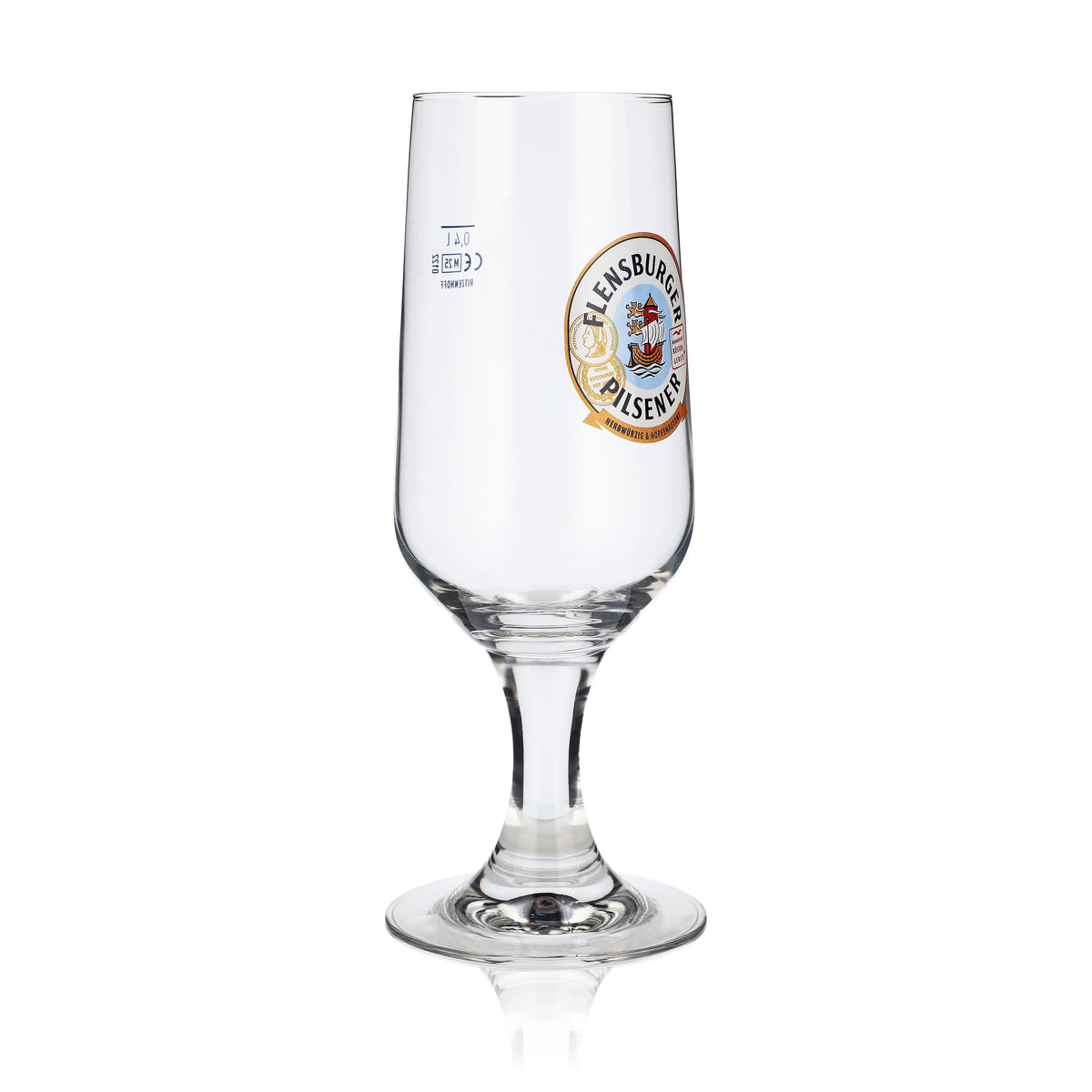 6 bicchieri da birra Flensburger Pokalglas 0,4 l con bordo dorato Ritzenhoff – Vista 3