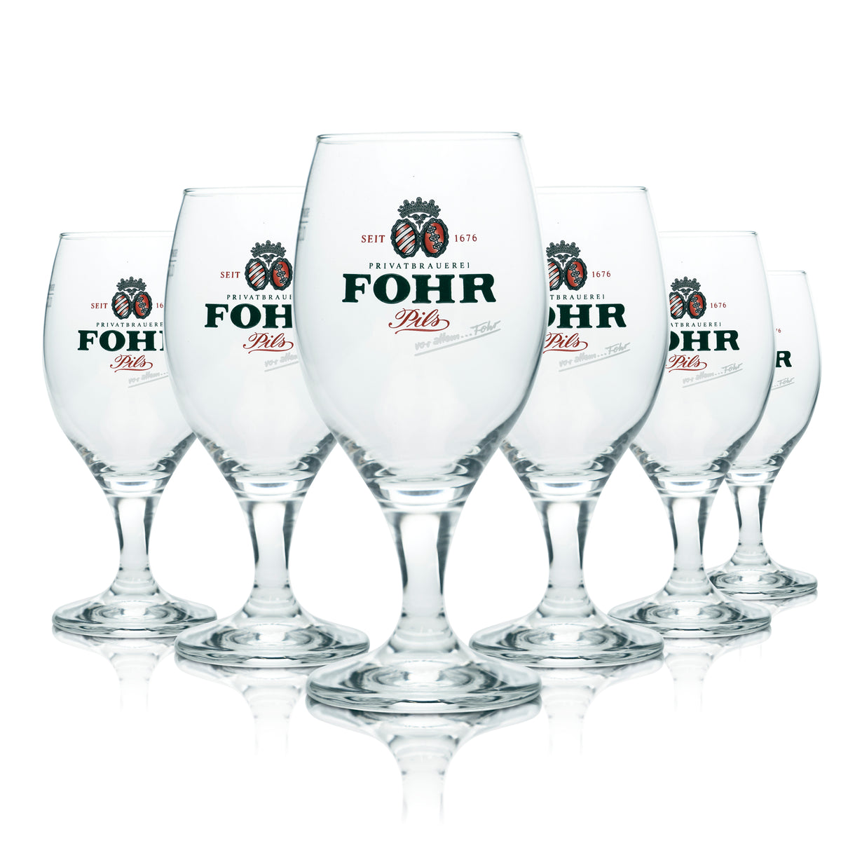 6 bicchieri da birra Fohr 0,3 l, forma a tulipano, birrificio, gastronomia, bar, birra Pils – Vista 4