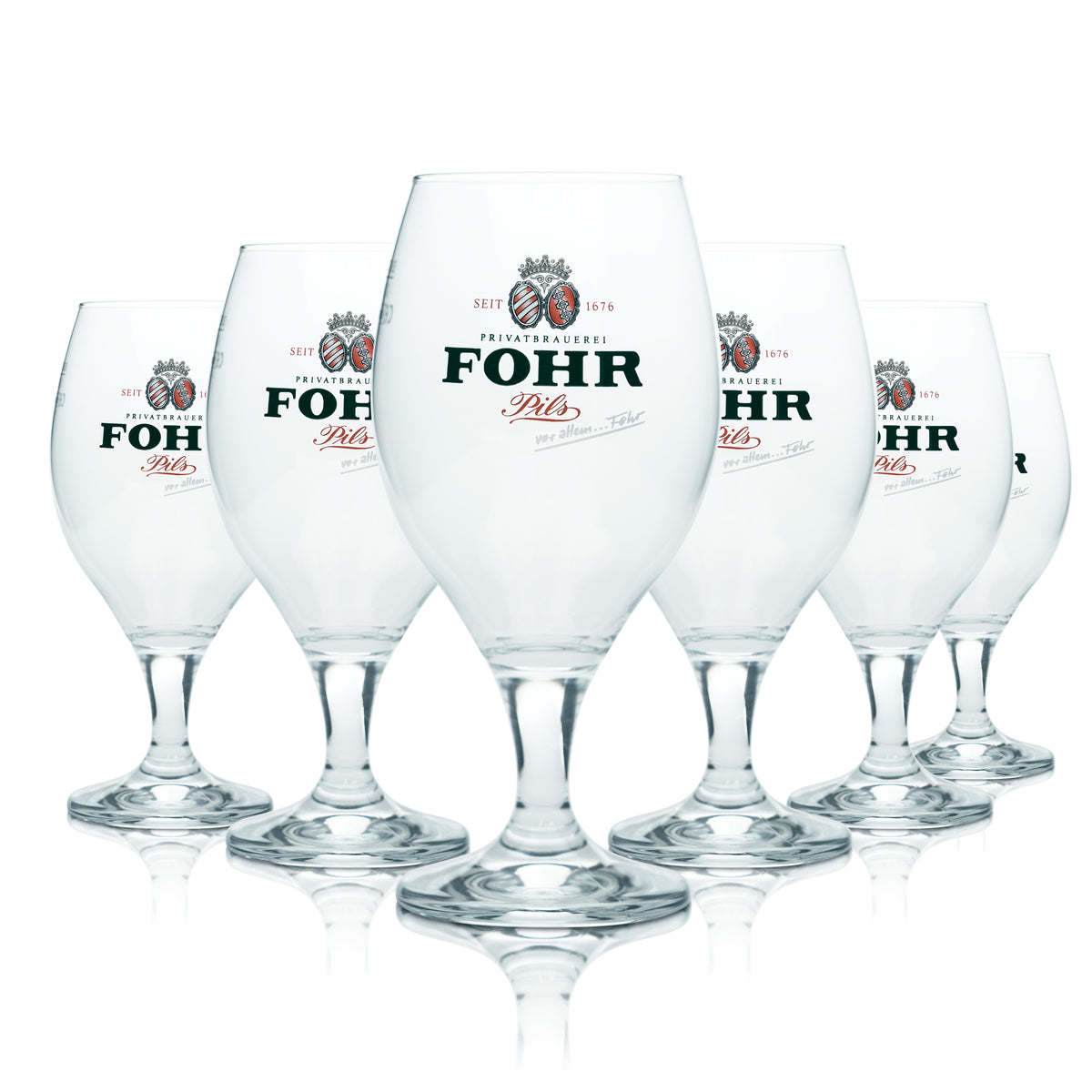 6 bicchieri da birra Fohr 0,4 l, forma a tulipano, birrificio, gastronomia, bar, birra Pils – Vista 4